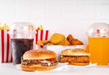 Can You Out-Exercise A Bad Diet? A variety of fast food items including burgers, fries, and drinks