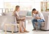Hidden Depression Masquerades As Anger Teen talking with therapist in a bright office