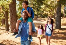 10,000 Steps Myth? New Twist Stuns Doctors family hiking on a forest trail