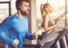 Effect of Mental Fatigue on Workout Performance Man in blue long-sleeve running on a treadmill with headphones