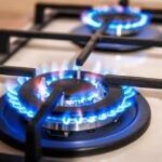 Your Kitchen Air Is Quietly Aging Your Brain Gas stove burner with blue flames