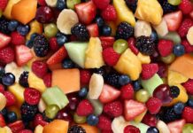 Breakfast Blender Mistake Slashes Benefits Mixed fruit salad with assorted berries and melons